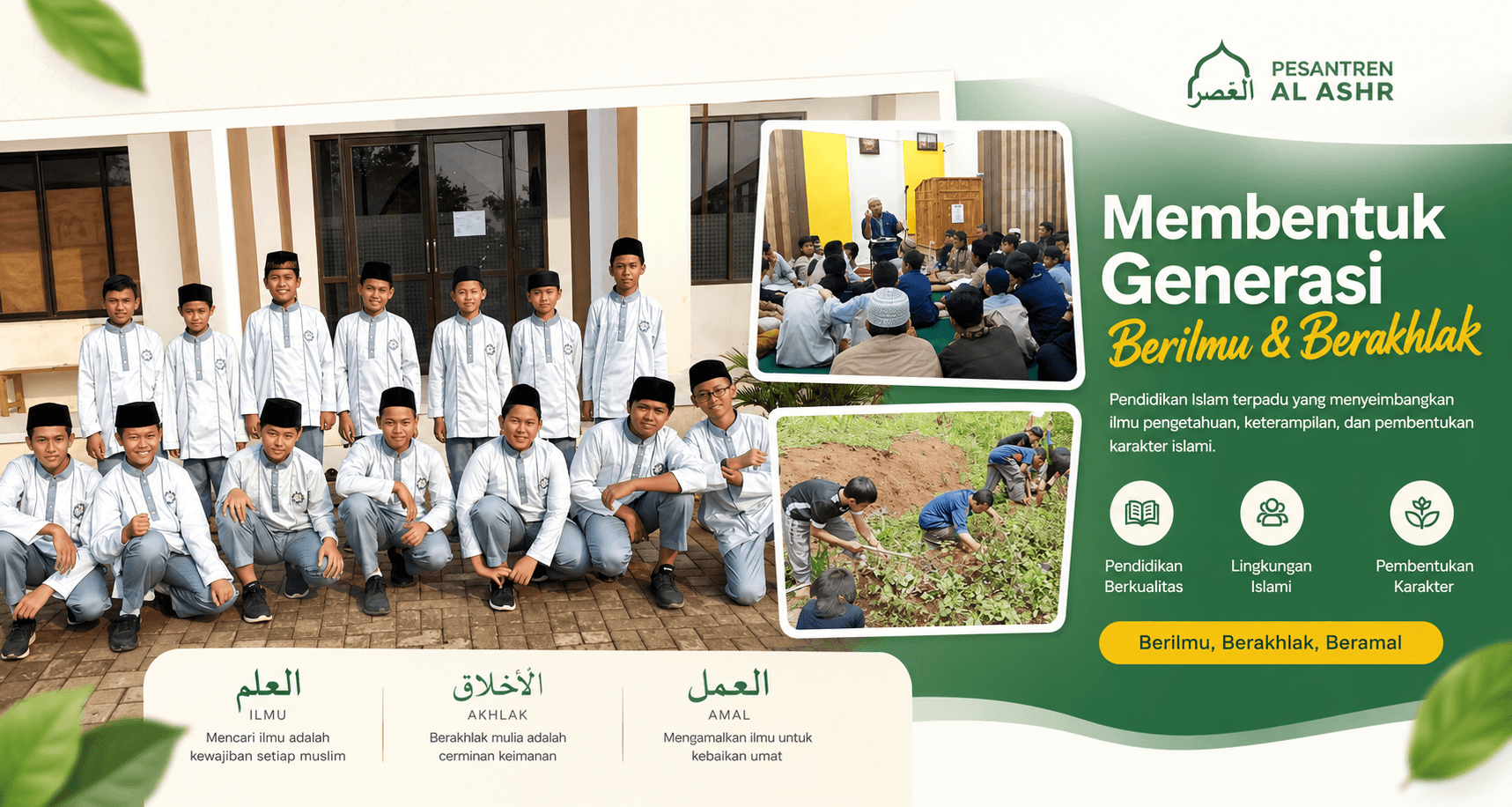 Suasana kampus dan kegiatan santri Al-Ashr Islamic Boarding School (2)